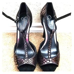 Jessica Simpson peep toe heels